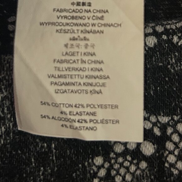 Michael Kors black and white lace floral print pull on pants, ladie's medium - Picture 6 of 9